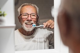 You can begin brushing and flossing your teeth again the day after your dental implant surgery
