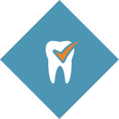 Tooth with checkmark icon