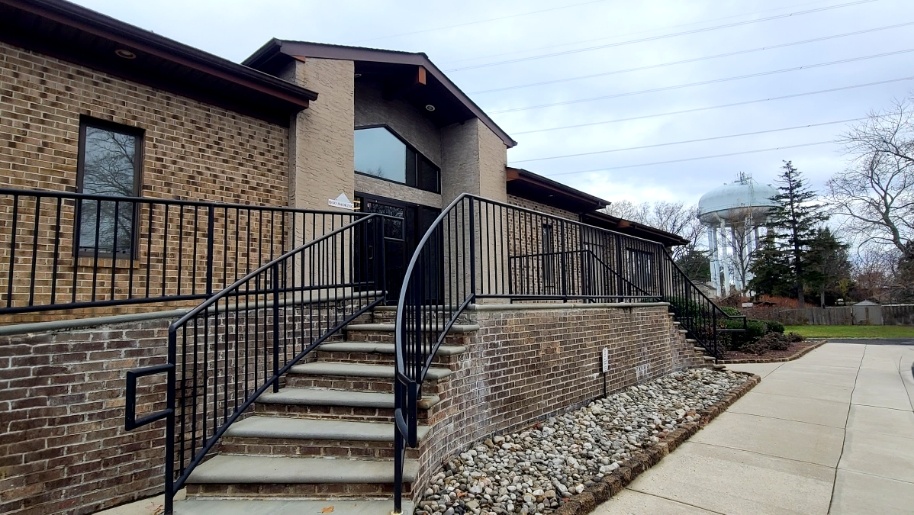 Front door of dental office in Mercerville