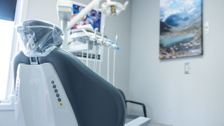 Empty dental treatment room